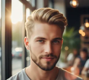 low fade blond 