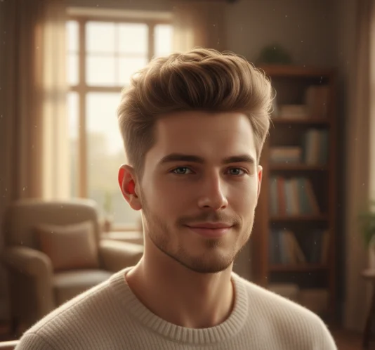 low fade fluffy hair