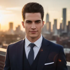 low fade pompadur 